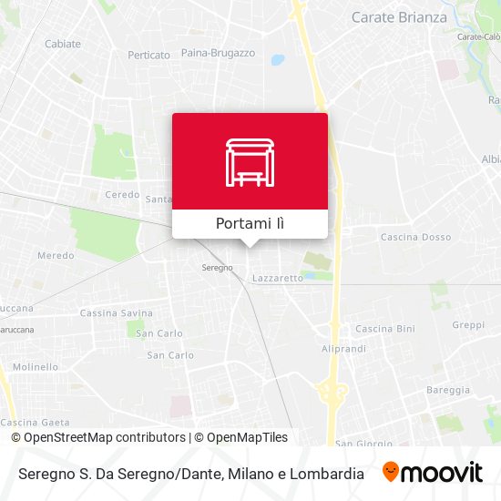 Mappa Seregno S. Da Seregno/Dante