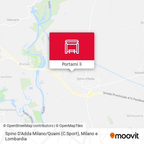 Mappa Spino D'Adda Milano / Quaini (C.Sport)