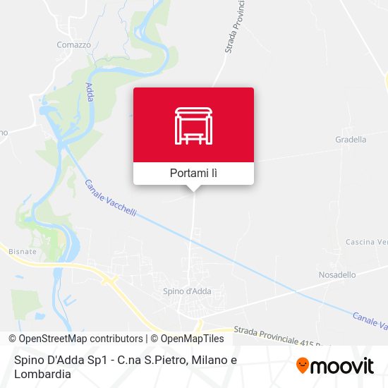 Mappa Spino D'Adda Sp1 - C.na S.Pietro