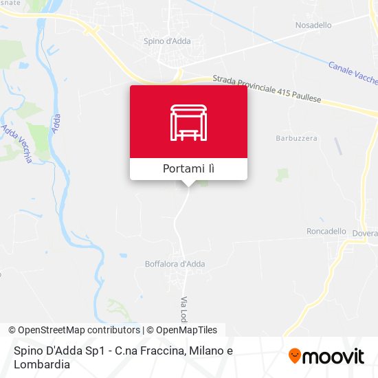 Mappa Spino D'Adda Sp1 - C.na Fraccina