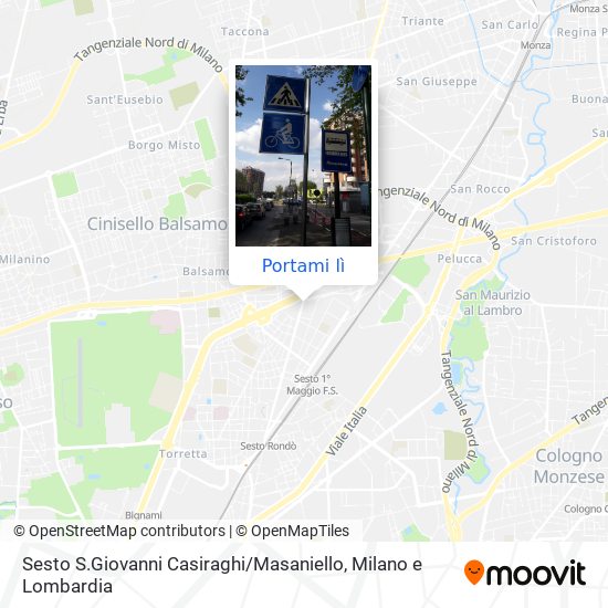 Mappa Sesto S.Giovanni Casiraghi / Masaniello