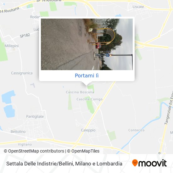 Mappa Settala Delle Indistrie / Bellini