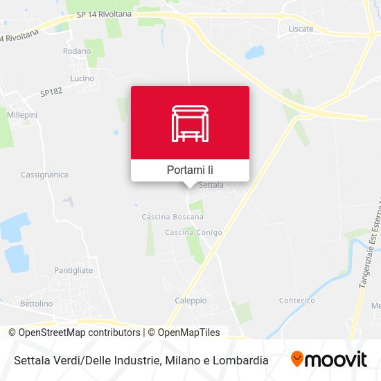Mappa Settala Verdi/Delle Industrie