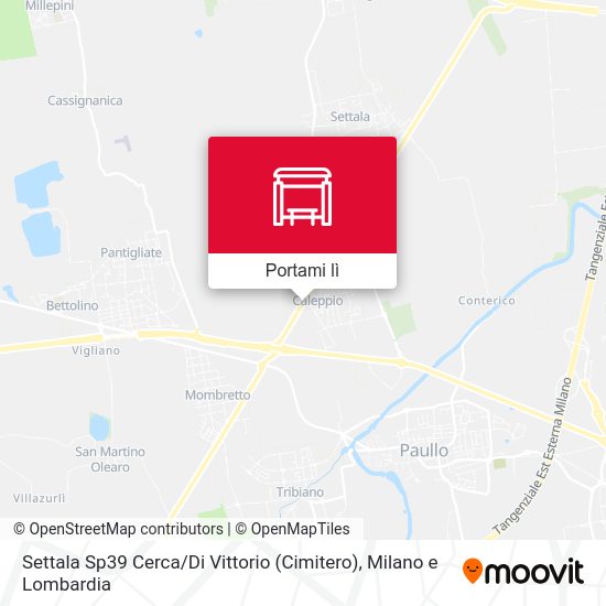 Mappa Settala Sp39 Cerca / Di Vittorio (Cimitero)
