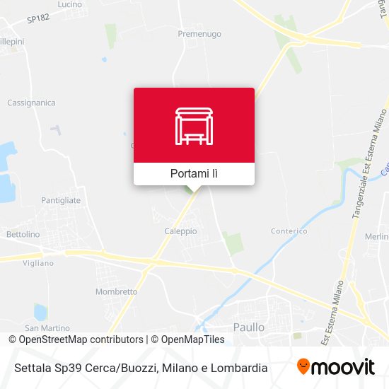 Mappa Settala Sp39 Cerca/Buozzi