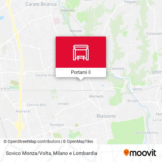 Mappa Sovico Monza/Volta