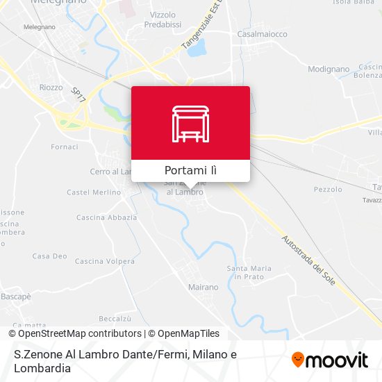 Mappa S.Zenone Al Lambro Dante/Fermi