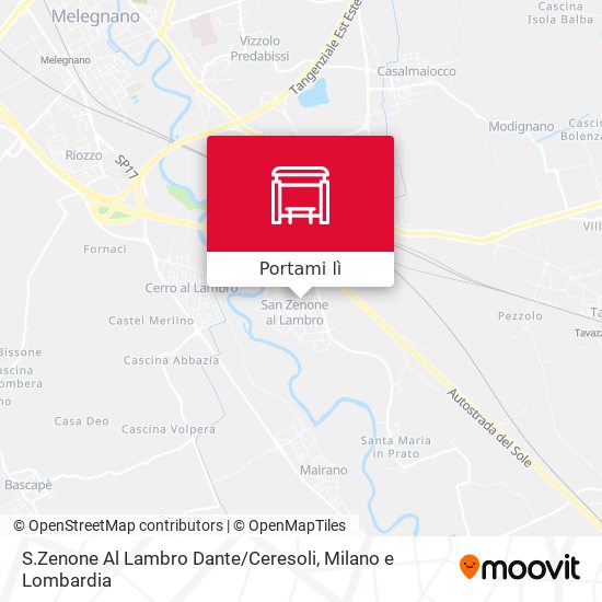 Mappa S.Zenone Al Lambro Dante / Ceresoli
