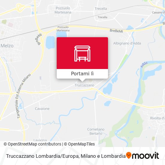 Mappa Truccazzano Lombardia/Europa