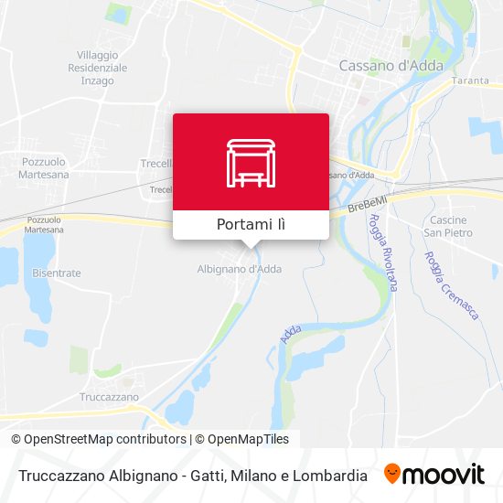 Mappa Truccazzano Albignano - Gatti