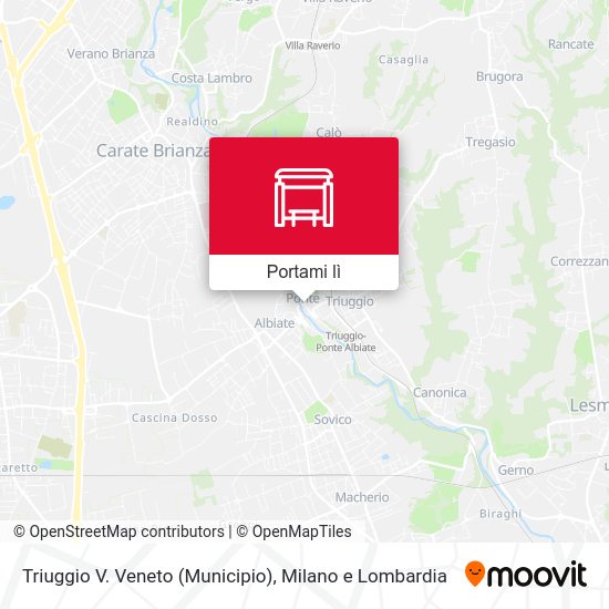 Mappa Triuggio V. Veneto (Municipio)