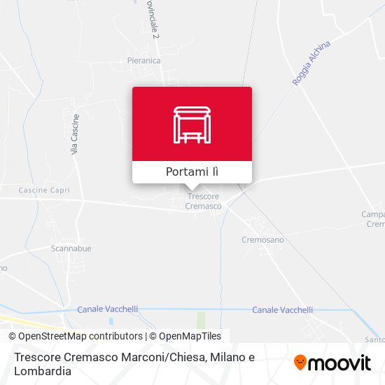 Mappa Trescore Cremasco Marconi / Chiesa