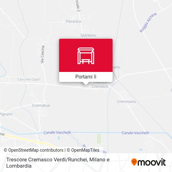 Mappa Trescore Cremasco Verdi / Runchei