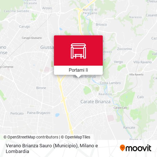 Mappa Verano Brianza Sauro (Municipio)