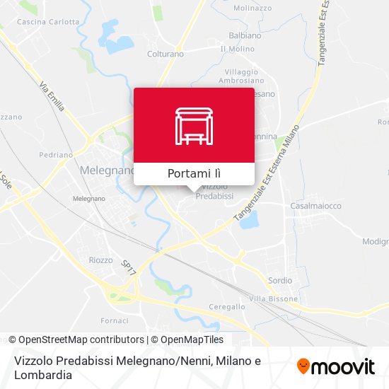 Mappa Vizzolo Predabissi Melegnano / Nenni
