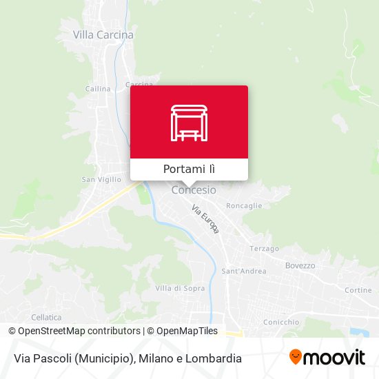 Mappa Via Pascoli (Municipio)