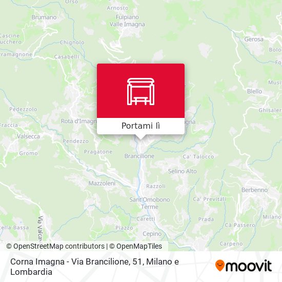 Mappa Corna Imagna - Via Brancilione, 51