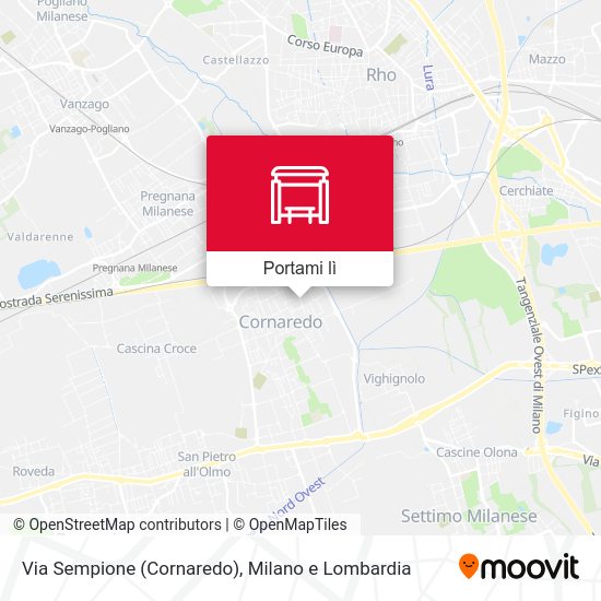 Mappa Via Sempione (Cornaredo)