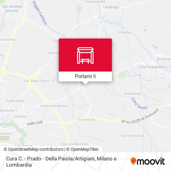 Mappa Cura C. - Prado - Della Paiola / Artigiani