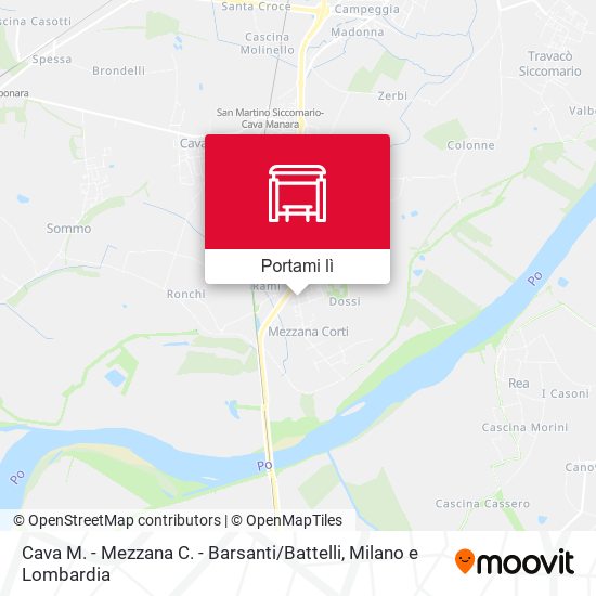 Mappa Cava M. - Mezzana C. - Barsanti / Battelli
