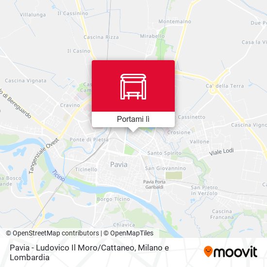 Mappa Pavia - Ludovico Il Moro / Cattaneo