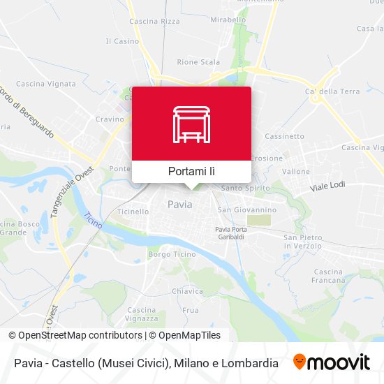 Mappa Pavia - Castello (Musei Civici)