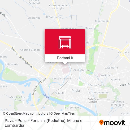 Mappa Pavia - Polic. - Forlanini (Pediatria)