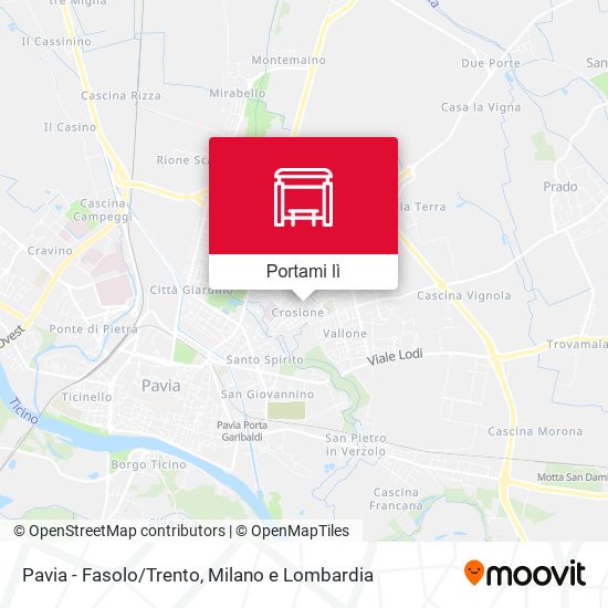 Mappa Pavia - Fasolo/Trento
