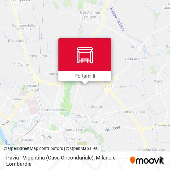 Mappa Pavia - Vigentina (Casa Circondariale)