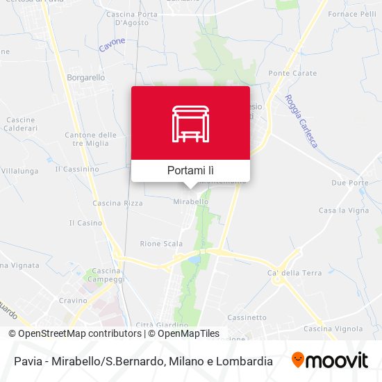 Mappa Pavia - Mirabello/S.Bernardo