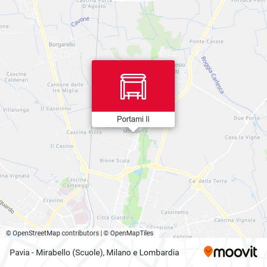 Mappa Pavia - Mirabello (Scuole)