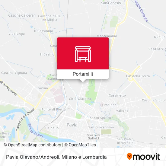 Mappa Pavia Olevano/Andreoli