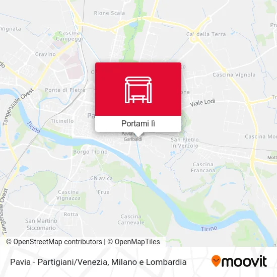 Mappa Pavia - Partigiani/Venezia