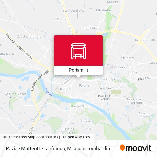 Mappa Pavia - Matteotti/Lanfranco