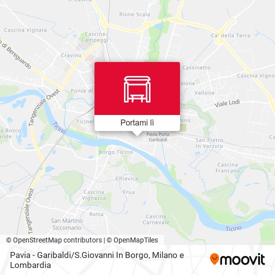 Mappa Pavia - Garibaldi / S.Giovanni In Borgo