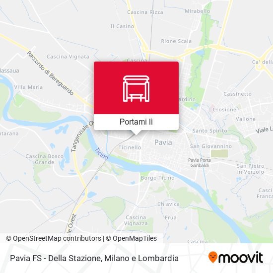 Mappa Pavia FS - Della Stazione