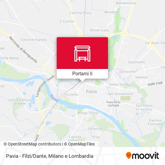 Mappa Pavia - Filzi/Dante