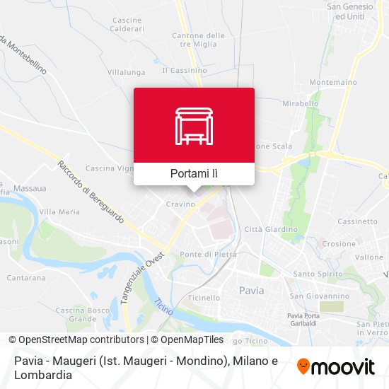 Mappa Pavia - Maugeri (Ist. Maugeri - Mondino)