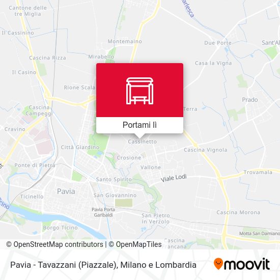 Mappa Pavia - Tavazzani (Piazzale)
