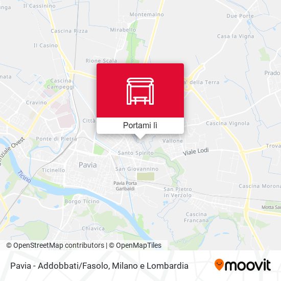 Mappa Pavia - Addobbati/Fasolo
