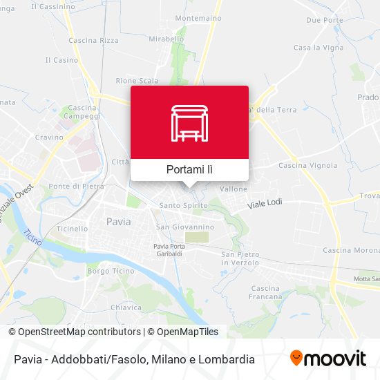 Mappa Pavia - Addobbati/Fasolo