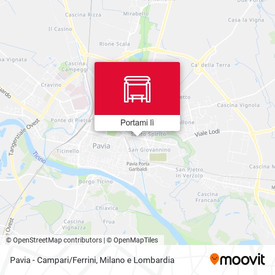 Mappa Pavia - Campari/Ferrini