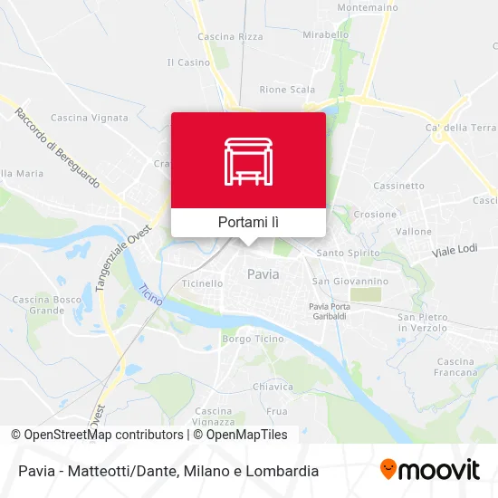 Mappa Pavia - Matteotti/Dante