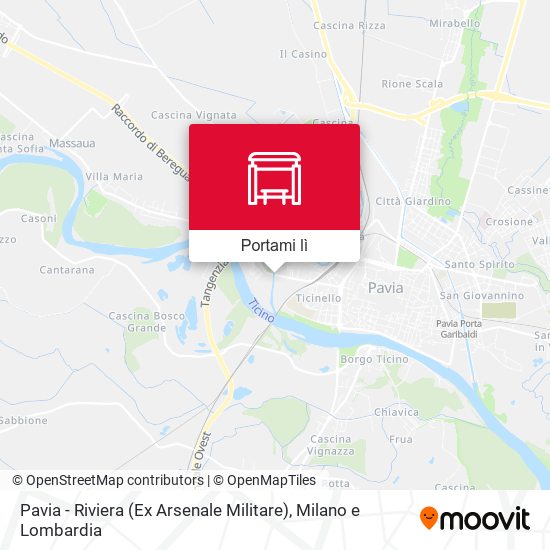 Mappa Pavia - Riviera (Ex Arsenale Militare)