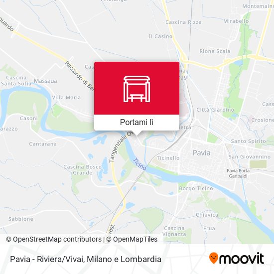 Mappa Pavia - Riviera/Vivai