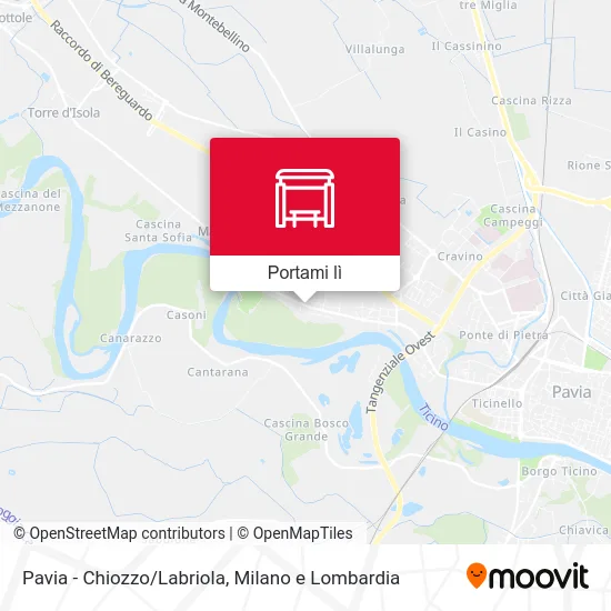 Mappa Pavia - Chiozzo/Labriola