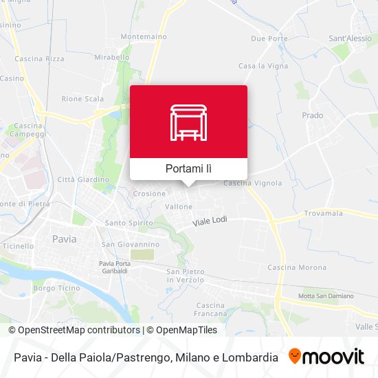 Mappa Pavia - Della Paiola/Pastrengo