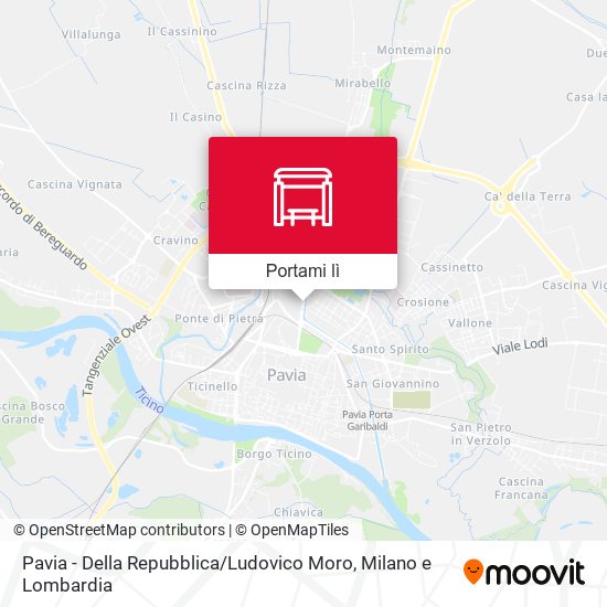 Mappa Pavia - Della Repubblica / Ludovico Moro