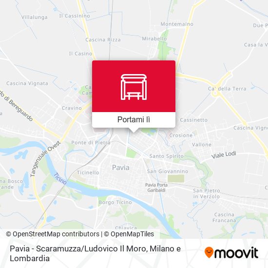 Mappa Pavia - Scaramuzza / Ludovico Il Moro