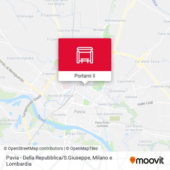 Mappa Pavia - Della Repubblica / S.Giuseppe